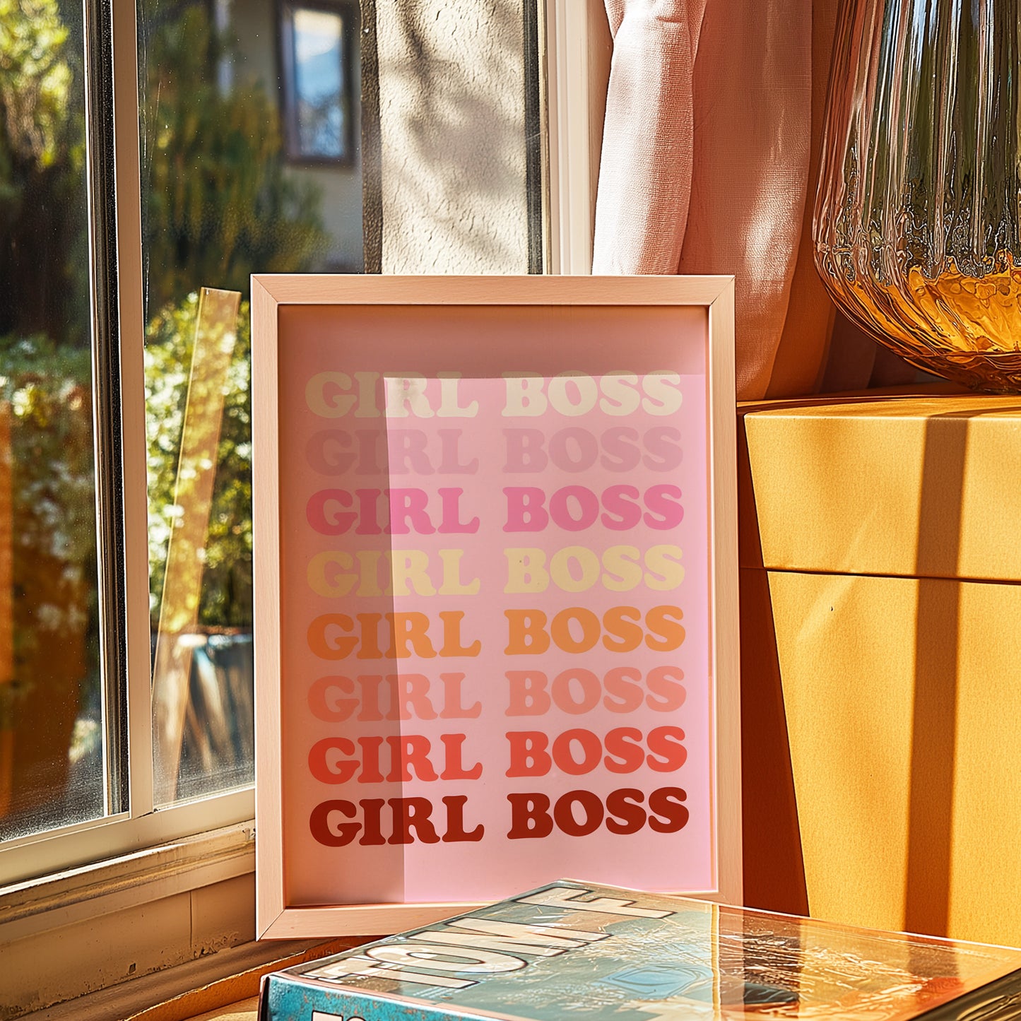 Girl Boss Wall Art: Empower Your Space with Bold Typography Decor