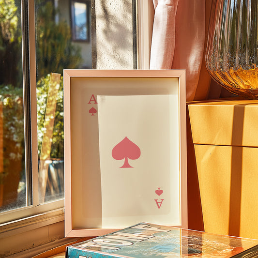 Ace of Spades Art Print: Elegant Decor for Card Game Enthusiasts