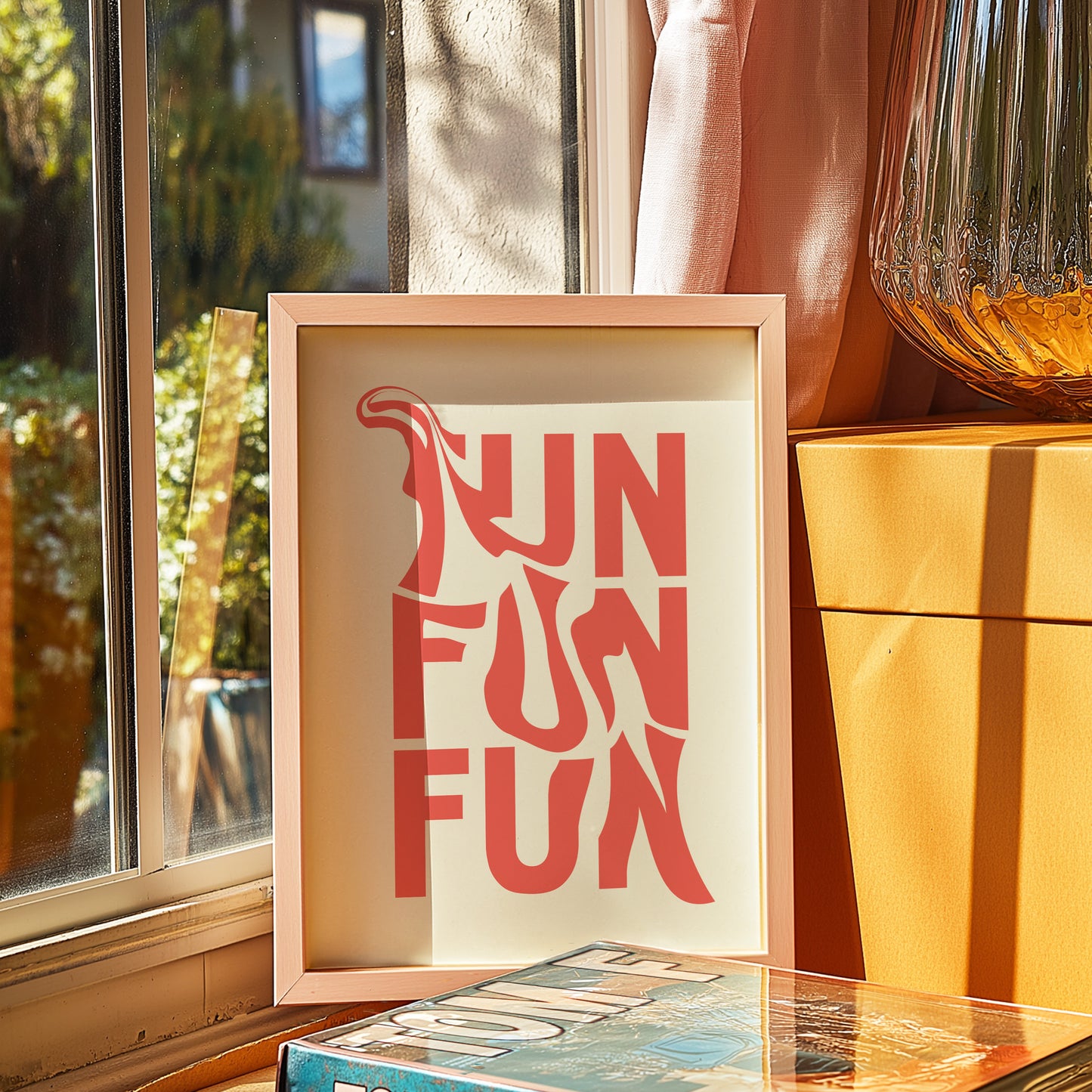 Fun Typography Art Print: Brighten Your Space with Playful Vibes