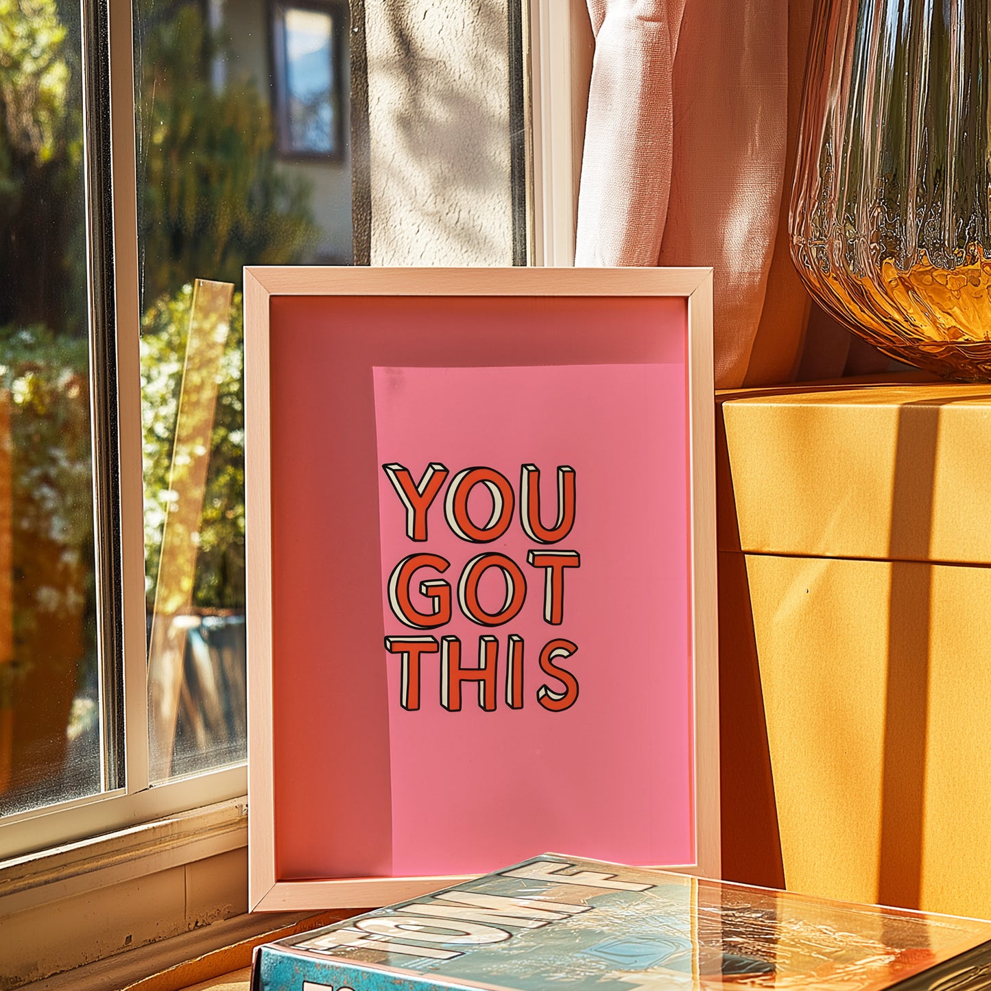 Bold Typography Art Print: Boost Motivation with You Got This Decor