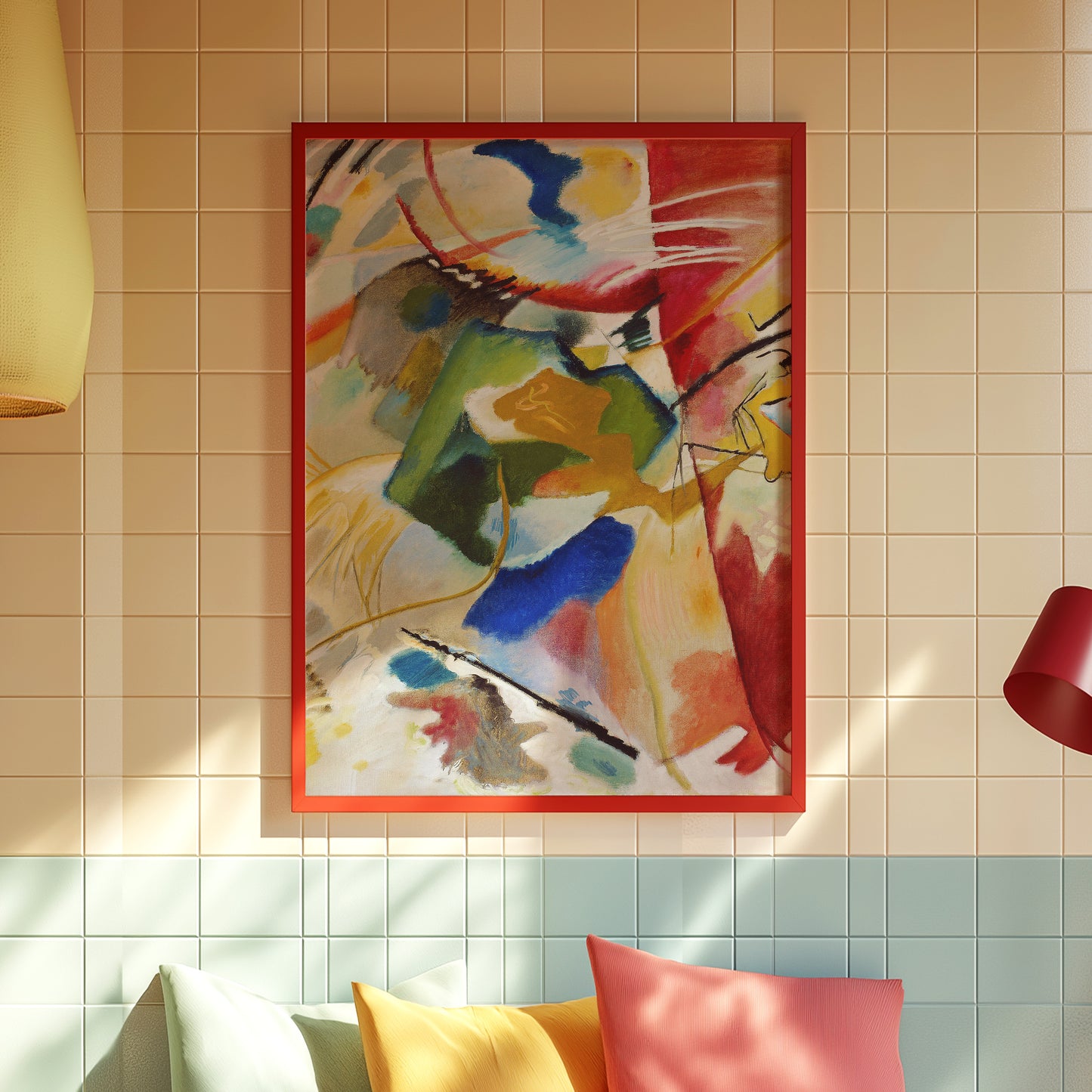 Dynamic Colorful Abstract Art Print: Transform Your Space with Bold Design!